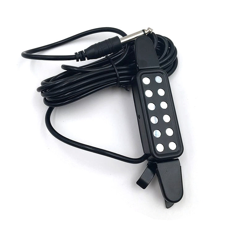 Free Hole Guitar Sound Pickup with Cable(Black) - Instrument Audio Cables by PMC TechLife | Online Shopping South Africa | PMC TechLife | Buy Now Pay Later Mobicred