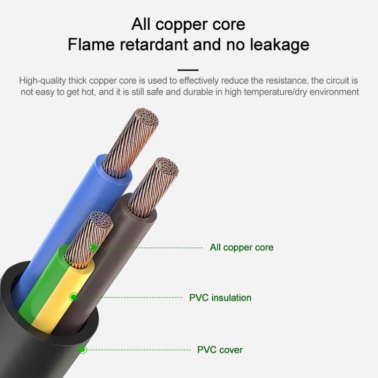 High Quality 3 Prong Style US Notebook AC Power Cord, Length: 1.8m - Power Cord by PMC TechLife | Online Shopping South Africa | PMC TechLife