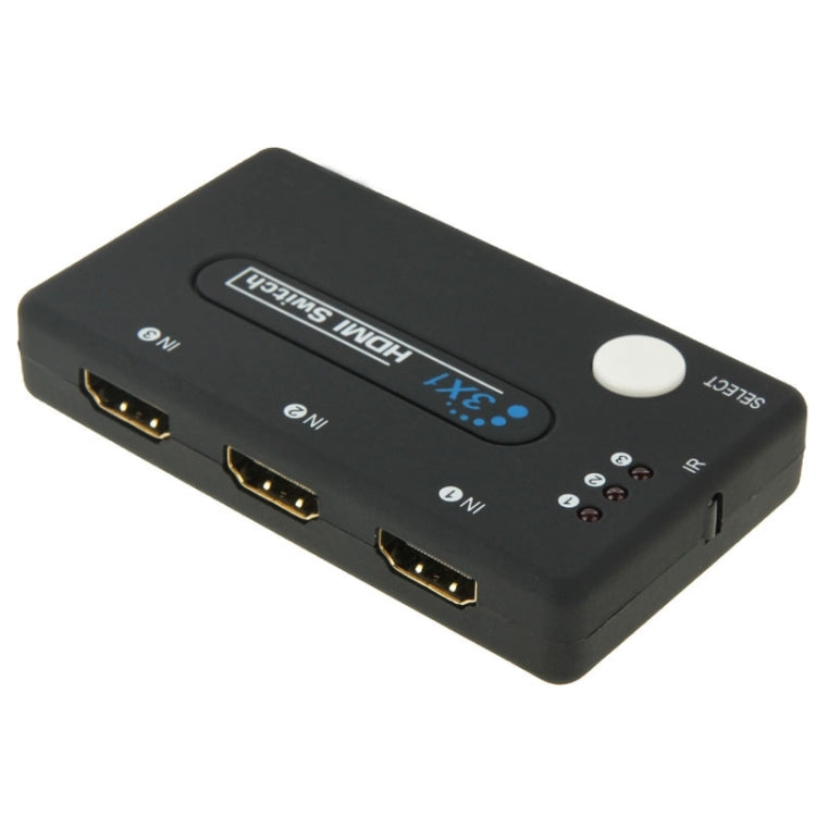 Mini 3x1 HD 1080P HDMI V1.3 Selector with Remote Control for HDTV / STB/ DVD / Projector / DVR - Splitter by PMC TechLife | Online Shopping South Africa | PMC TechLife