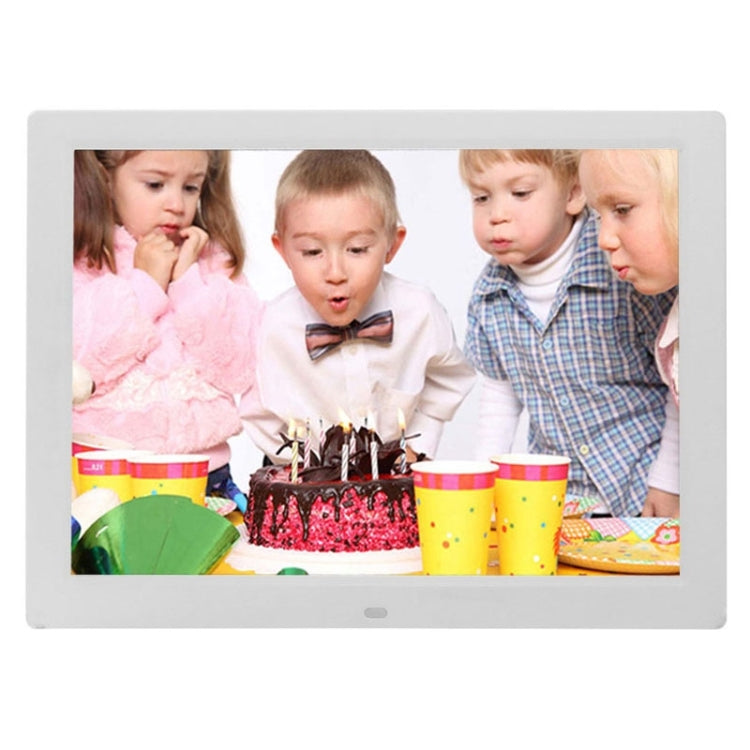 14 inch LED Display Multi-media Digital Photo Frame with Holder & Music & Movie Player, Support USB / SD / MS / MMC Card Input(White) - 11-15 inch by PMC TechLife | Online Shopping South Africa | PMC TechLife | Buy Now Pay Later Mobicred
