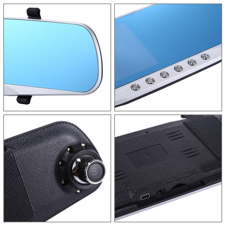 G832 HD 1080P 4.3 inch Screen Display Rearview Mirror Vehicle DVR, Novatek 96223 Programs, 170 Degree A+ Wide Angle Viewing, Support Loop Recording / Motion Detection Function - Car DVRs by PMC Jewellery | Online Shopping South Africa | PMC Jewellery | Buy Now Pay Later Mobicred