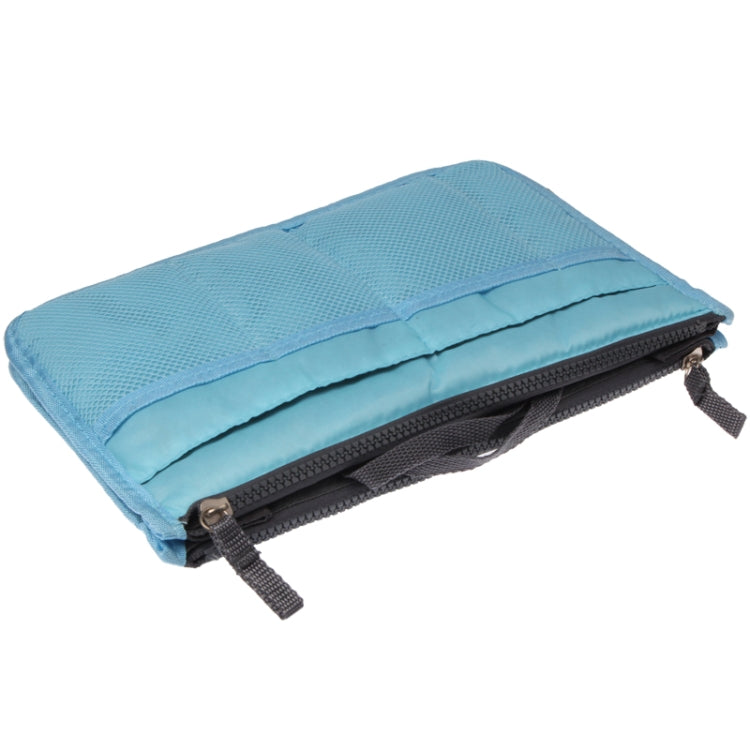Thicken Portable Multi-function Double Zipper Cosmetic Bag, Storage Bag in Bag (Blue) - free shipping - PMC TechLife - Order now!