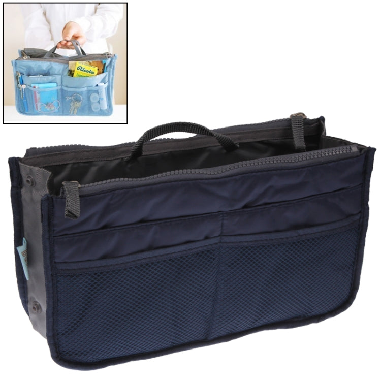 Thicken Portable Multi-function Double Zipper Cosmetic Bag, Storage Bag in Bag (Dark Blue) - Storage Bags by PMC TechLife | Online Shopping South Africa | PMC TechLife | Buy Now Pay Later Mobicred