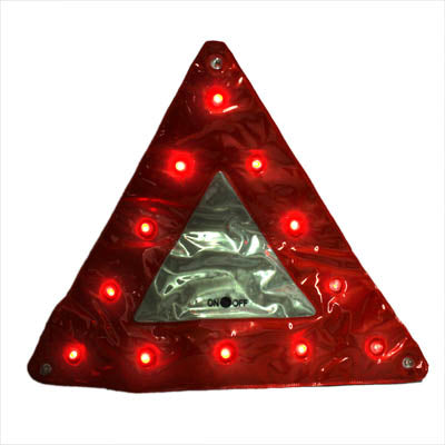 15 LED Triangle Emergency Car Warning Safety Traffic Sign Red(Red) - Warning Lights by PMC Jewellery | Online Shopping South Africa | PMC Jewellery | Buy Now Pay Later Mobicred