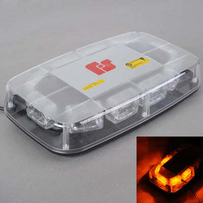 30W Warning Mini Light Bar Strobe Light with 10pcs 3-LED Bars, Yellow Light - Warning Lights by PMC Jewellery | Online Shopping South Africa | PMC Jewellery | Buy Now Pay Later Mobicred