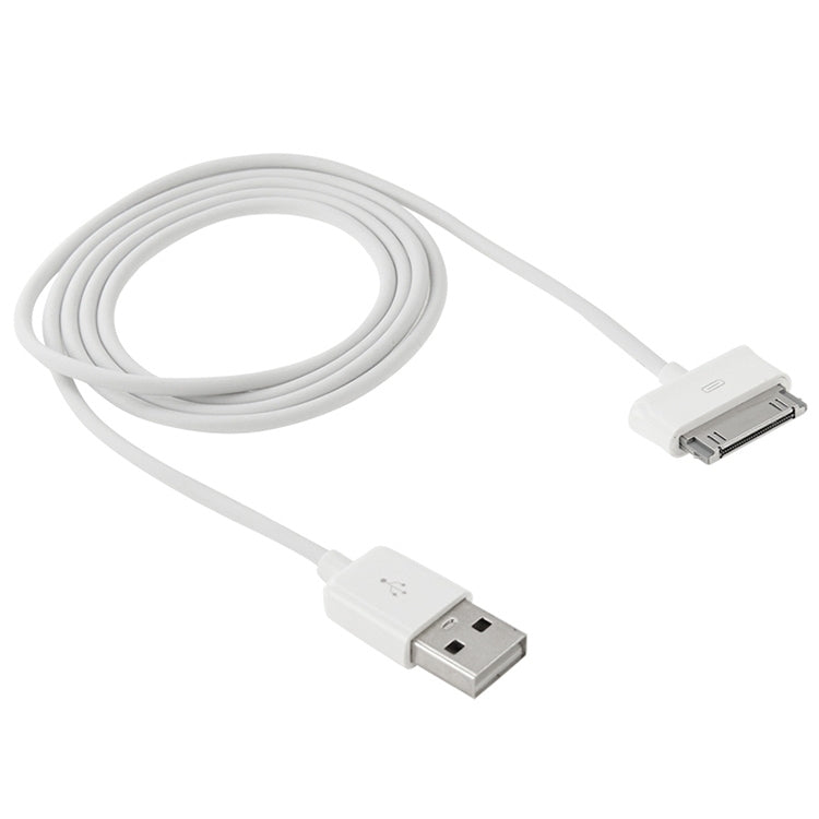 1m 30 Pin to USB Data Charging Sync Cable, For Galaxy Tab 7.0 Plus / Galaxy Tab 7.7 / Galaxy Tab 7 / P1000 / Galaxy Tab 10.1 / P7100 / Galaxy Tab 8.9 / P7300 / Galaxy Tab 10.1 / Galaxy Note 10.1 / Galaxy Note 8.0(White) - Micro USB Cable by PMC Jewellery | Online Shopping South Africa | PMC Jewellery