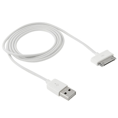 1m 30 Pin to USB Data Charging Sync Cable, For Galaxy Tab 7.0 Plus / Galaxy Tab 7.7 / Galaxy Tab 7 / P1000 / Galaxy Tab 10.1 / P7100 / Galaxy Tab 8.9 / P7300 / Galaxy Tab 10.1 / Galaxy Note 10.1 / Galaxy Note 8.0(White) - Micro USB Cable by PMC Jewellery | Online Shopping South Africa | PMC Jewellery