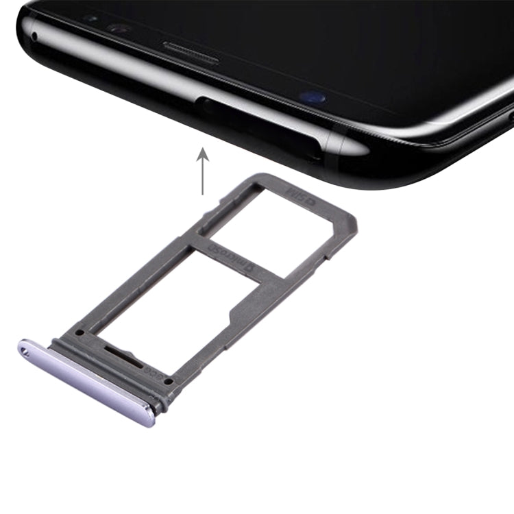 For Galaxy S8 SIM Card Tray + Micro SD Tray (Orchid Gray) - free shipping - PMc TechLife - Order now!