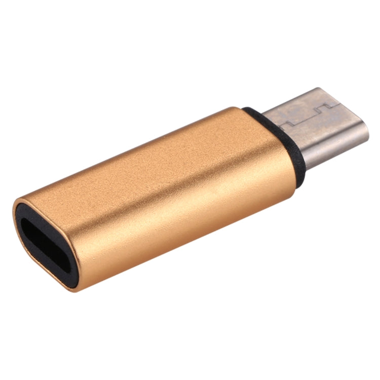 8 Pin Female to USB-C / Type-C Male Metal Shell Adapter(Gold) - Converter & Adapter by PMC Jewellery | Online Shopping South Africa | PMC Jewellery | Buy Now Pay Later Mobicred