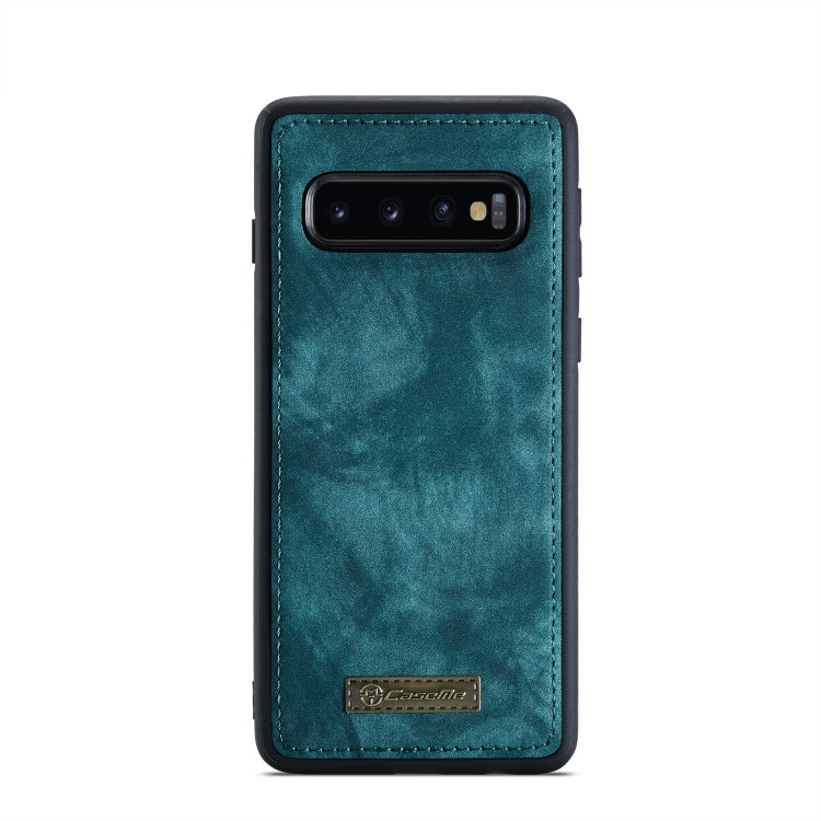 For Samsung Galaxy S10 CaseMe-008 Detachable Multifunctional Flip Leather Phone Case(Blue) - Galaxy Phone Cases by CaseMe | Online Shopping South Africa | PMC Jewellery | Buy Now Pay Later Mobicred