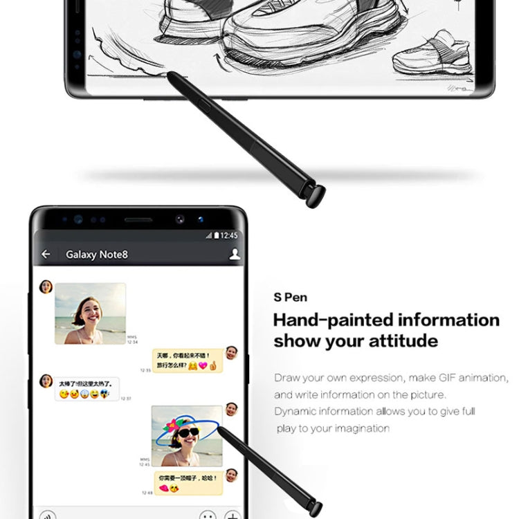 For Galaxy Note 8 / N9500 Touch Stylus S Pen(Pink) - Stylus Pen by PMc TechLife | Online Shopping South Africa | PMc TechLife | Buy Now Pay Later Mobicred