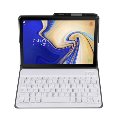 A720 Bluetooth 3.0 Ultra-thin Detachable Bluetooth Keyboard Leather Tablet Case + Leather Tablet Case for Samsung Galaxy Tab S5e T720, with Pen Slot & Holder(Gold) - Samsung Keyboard by PMC Jewellery | Online Shopping South Africa | PMC Jewellery