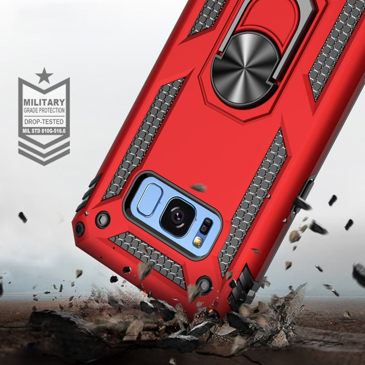 Armor Shockproof TPU + PC Protective Case for Galaxy S8, with 360 Degree Rotation Holder(Red) - Galaxy Phone Cases by PMC TechLife | Online Shopping South Africa | PMC TechLife | Buy Now Pay Later Mobicred