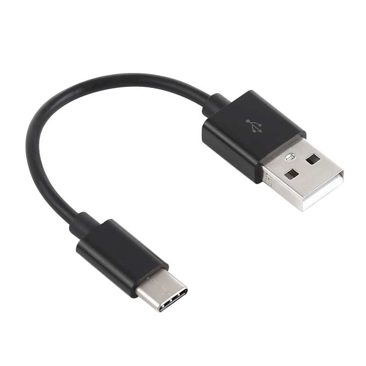 USB to USB-C / Type-C Charging & Sync Data Cable, Cable Length: 14cm(Black) - USB-C & Type-C Cable by PMC TechLife | Online Shopping South Africa | PMC TechLife | Buy Now Pay Later Mobicred