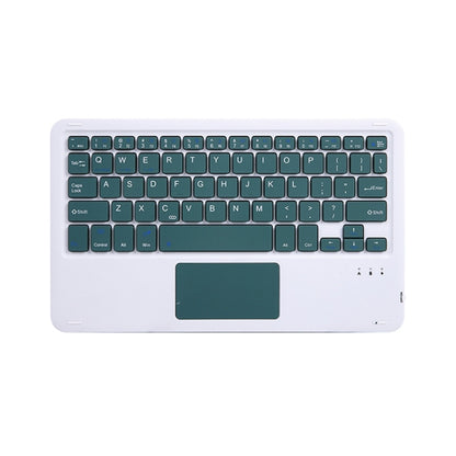 HB119B 10 inch Universal Tablet Wireless Bluetooth Keyboard with Touch Panel (Dark Green) - Universal Keyboard by PMC Jewellery | Online Shopping South Africa | PMC Jewellery