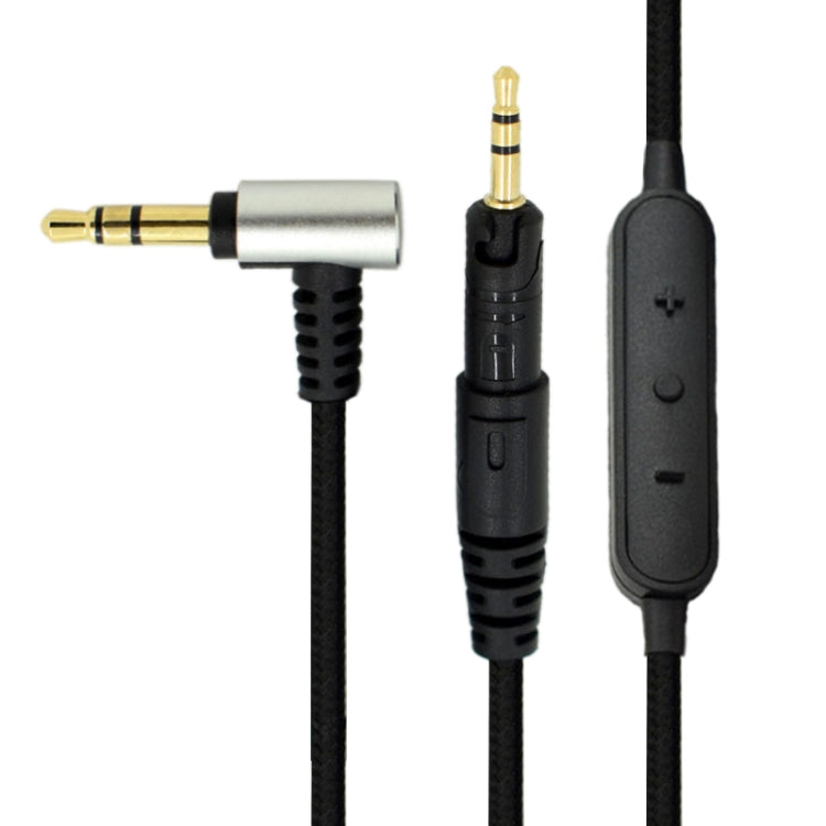 ZS0091 Wire-controlled Version Headphone Audio Cable for Audio-technica ATH-M50X M40X(Black) - Headset Accessories by PMc TechLife | Online Shopping South Africa | PMc TechLife | Buy Now Pay Later Mobicred