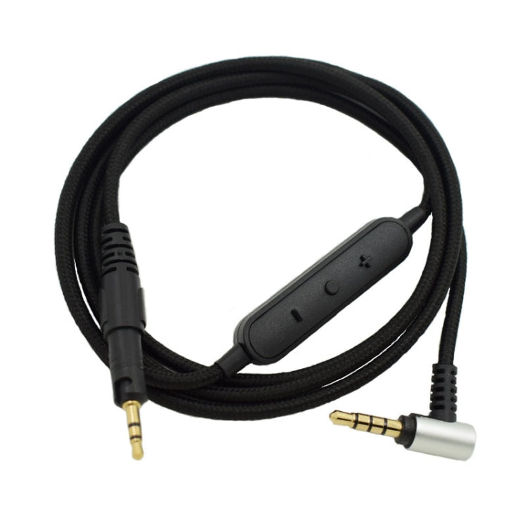 ZS0091 Wire-controlled Version Headphone Audio Cable for Audio-technica ATH-M50X M40X(Black) - Headset Accessories by PMc TechLife | Online Shopping South Africa | PMc TechLife | Buy Now Pay Later Mobicred