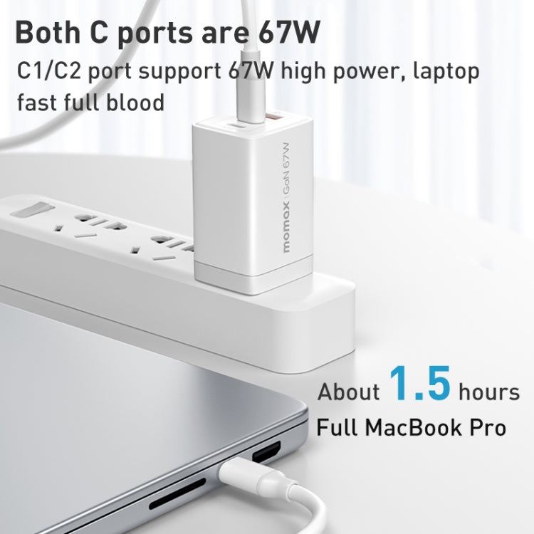 MOMAX UM30 PD 67W Fast Charger Power Adapter, CN Plug(Black) - free shipping - PMC TechLife - Order now!