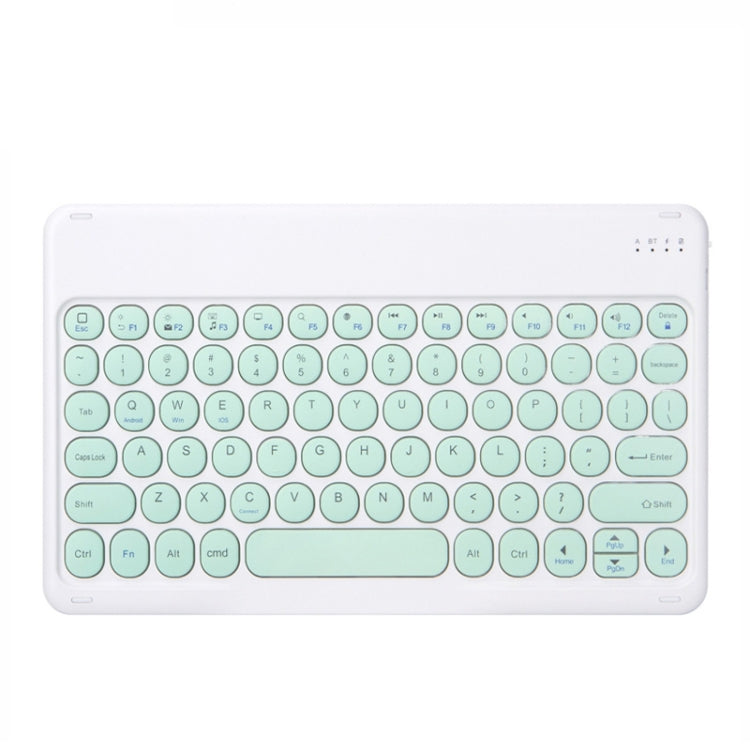 X3 10 inch Universal Tablet Round Keycap Wireless Bluetooth Keyboard (Green) - Universal Keyboard by PMC TechLife | Online Shopping South Africa | PMC TechLife