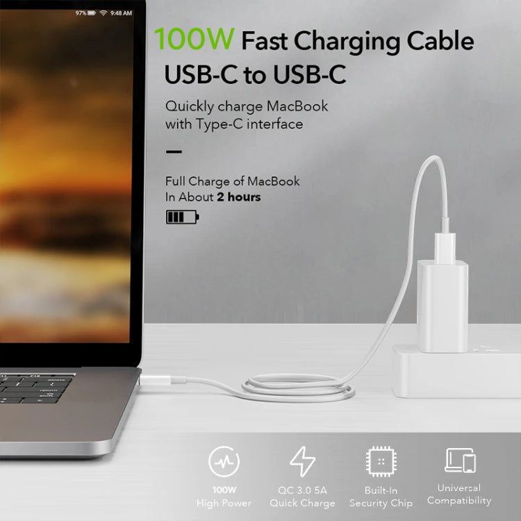 Original Xiaomi 5A USB-C / Type-C to USB-C / Type-C Fast Charging Data Cable, Length: 1.5m - free shipping - PMC TechLife - Order now!