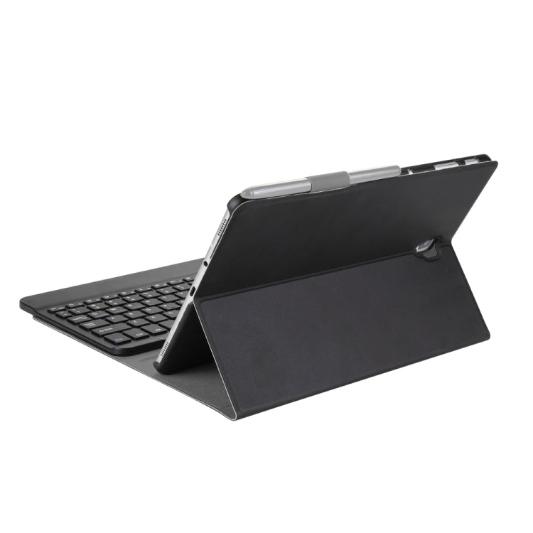 A590 Ultra-thin Detachable Magnetic Bluetooth Keyboard Leather Tablet Case for Galaxy Tab A 10.5 T590 / T595, with Holder(Black) - Samsung Keyboard by PMC TechLife | Online Shopping South Africa | PMC TechLife