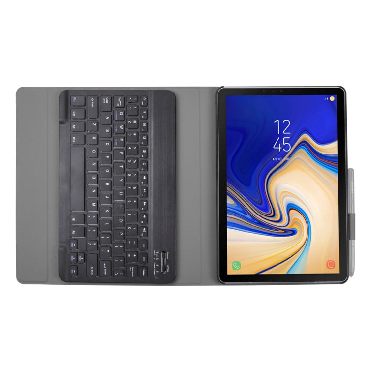 A590 Ultra-thin Detachable Magnetic Bluetooth Keyboard Leather Tablet Case for Galaxy Tab A 10.5 T590 / T595, with Holder(Black) - Samsung Keyboard by PMC TechLife | Online Shopping South Africa | PMC TechLife