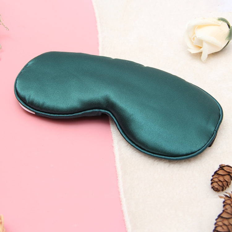USB Charging Heating Silk Moxa Sleep Eye Mask (Green) - Eye Masks by PMC TechLife | Online Shopping South Africa | PMC TechLife | Buy Now Pay Later Mobicred