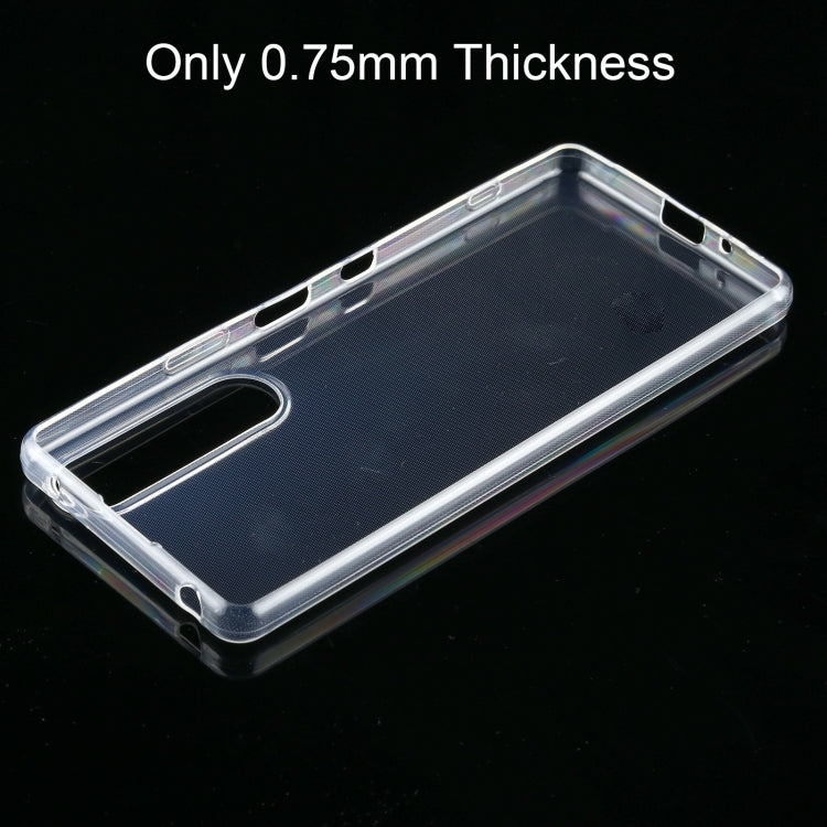 For Sony Xperia 1 III 0.75mm Ultra-thin Transparent TPU Soft Protective Case (Transparent) - Sony Cases by PMC Jewellery | Online Shopping South Africa | PMC Jewellery