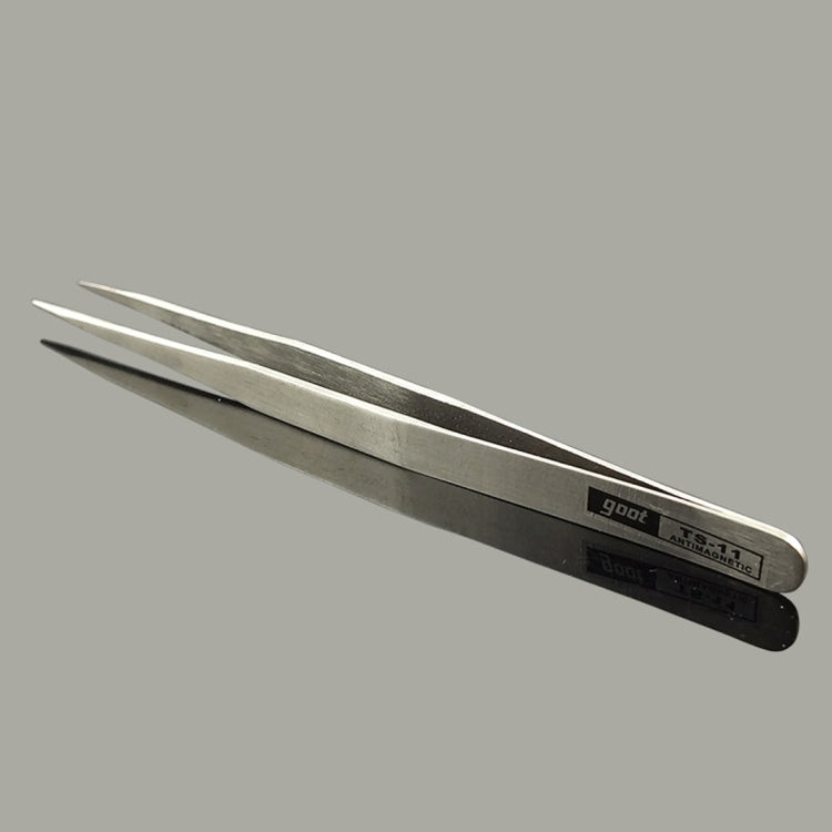 Gooi TS-11 Steel Straight Tweezers (Silver) - free shipping - PMC TechLife - Order now!