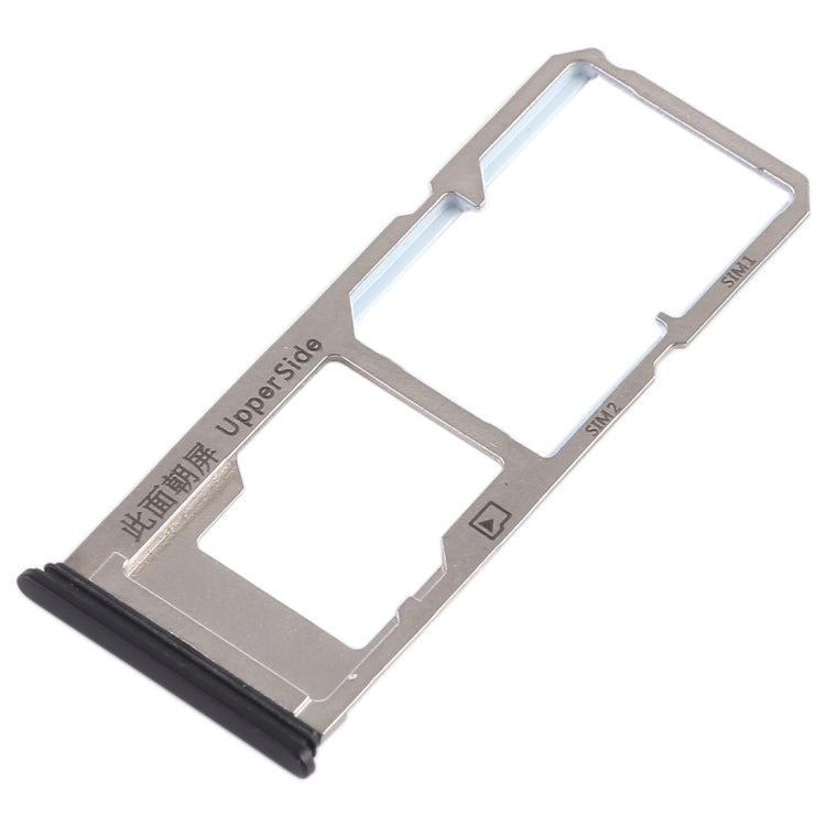 For Vivo Y53 2 x SIM Card Tray + Micro SD Card Tray (Black) - Card Socket by PMc TechLife | Online Shopping South Africa | PMc TechLife | Buy Now Pay Later Mobicred
