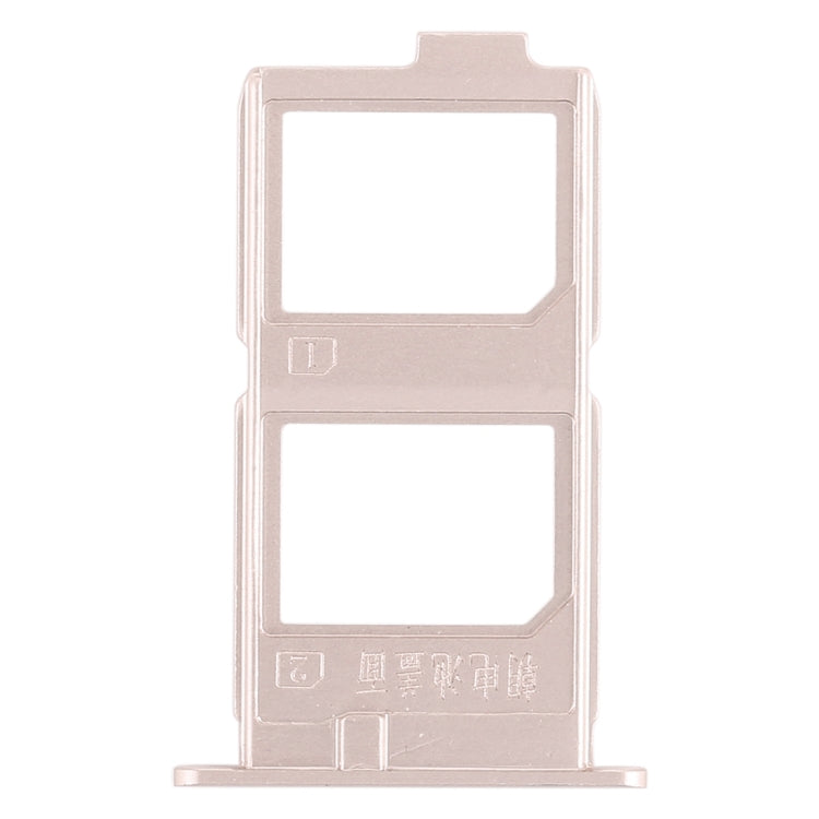 For Vivo X7 Plus 2 x SIM Card Tray (Gold) - Card Socket by PMc TechLife | Online Shopping South Africa | PMc TechLife | Buy Now Pay Later Mobicred