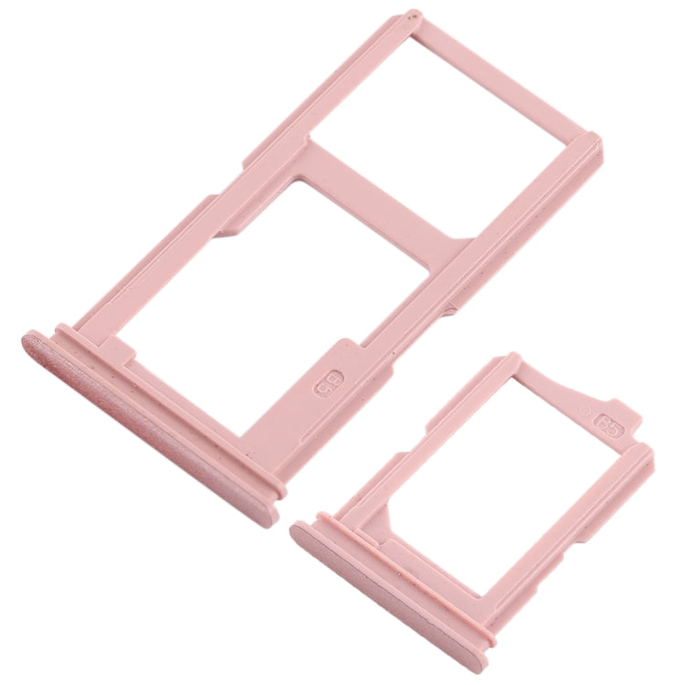 For Vivo Y66 2 x SIM Card Tray + Micro SD Card Tray (Rose Gold) - Card Socket by PMc TechLife | Online Shopping South Africa | PMc TechLife | Buy Now Pay Later Mobicred