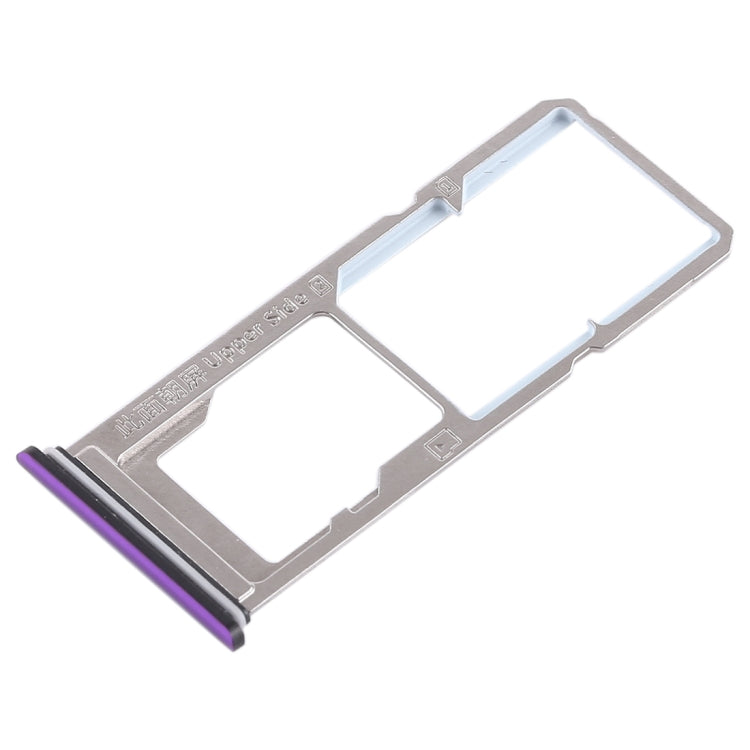 For Vivo Z1 2 x SIM Card Tray + Micro SD Card Tray (Purple) - Card Socket by PMc TechLife | Online Shopping South Africa | PMc TechLife | Buy Now Pay Later Mobicred
