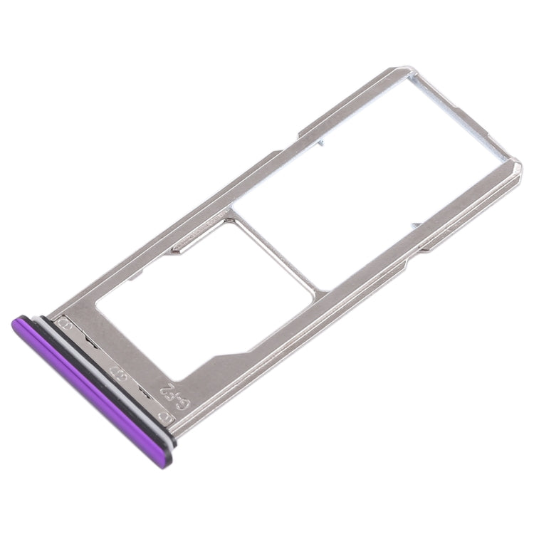 For Vivo Z1 2 x SIM Card Tray + Micro SD Card Tray (Purple) - Card Socket by PMc TechLife | Online Shopping South Africa | PMc TechLife | Buy Now Pay Later Mobicred