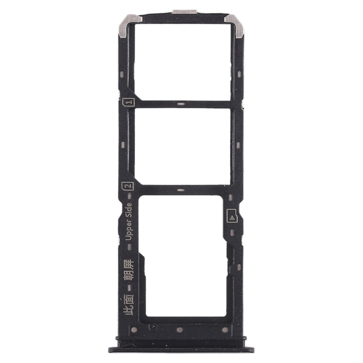 For Vivo Y71 2 x SIM Card Tray + Micro SD Card Tray (Black) - Card Socket by PMc TechLife | Online Shopping South Africa | PMc TechLife | Buy Now Pay Later Mobicred