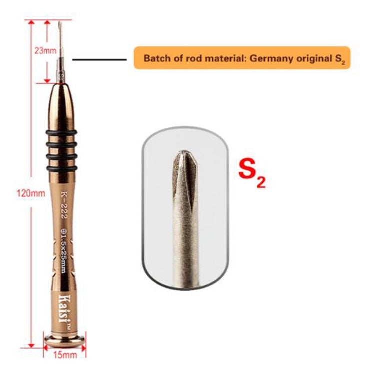Kaisi K-222 Precision Screwdrivers Professional Repair Opening Tool for Mobile Phone Tablet PC (Phillips: 2.0) - free shipping - PMC TechLife - Order now!