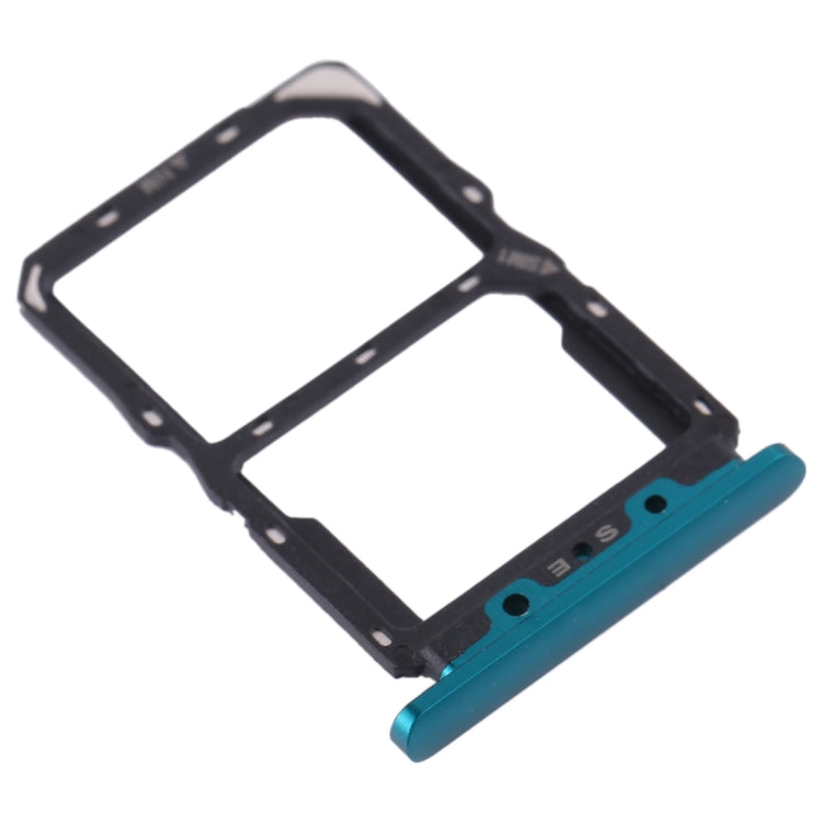 SIM Card Tray + NM Card Tray for Huawei Nova 5 (Green) - free shipping - PMC TechLife - Order now!