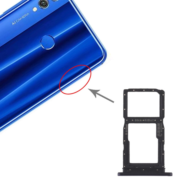 SIM Card Tray + SIM Card Tray / Micro SD Card Tray for Huawei Honor 9X Pro (Purple) - Card Socket by PMc TechLife | Online Shopping South Africa | PMc TechLife | Buy Now Pay Later Mobicred
