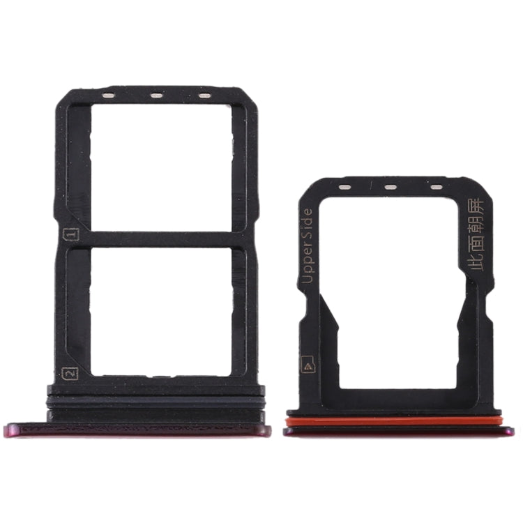 For Vivo S1 Pro SIM Card Tray + SIM Card Tray + Micro SD Card Tray (Red) - Card Tray by PMC TechLife | Online Shopping South Africa | PMC TechLife | Buy Now Pay Later Mobicred