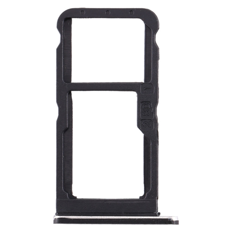 SIM Card Tray + SIM Card Tray / Micro SD Card Tray for Nokia 7 TA-1041 (Black) - Card Tray by PMc TechLife | Online Shopping South Africa | PMc TechLife | Buy Now Pay Later Mobicred