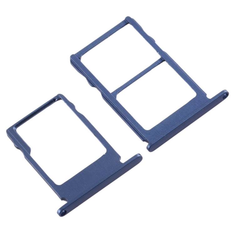 SIM Card Tray + SIM Card Tray + Micro SD Card Tray for Nokia 5 / N5 TA-1024 TA-1027 TA-1044 TA-1053 (Blue) - Card Tray by PMC Jewellery | Online Shopping South Africa | PMC Jewellery | Buy Now Pay Later Mobicred