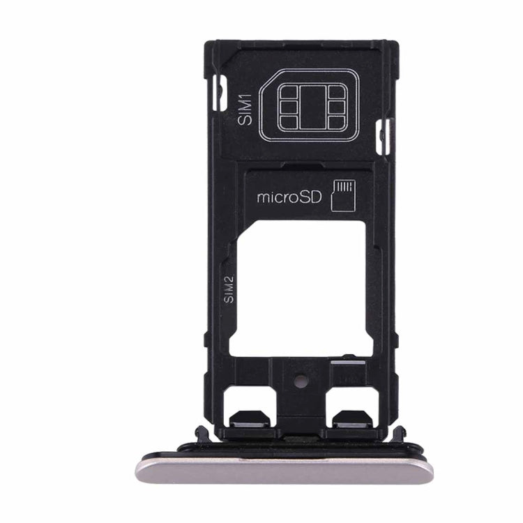 for Sony Xperia XZs (Dual SIM Version) SIM & Micro SD / SIM Card Tray(Silver) - free shipping - PMc TechLife - Order now!