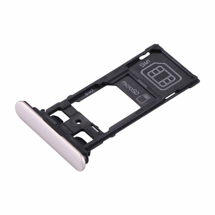 for Sony Xperia XZs (Dual SIM Version) SIM & Micro SD / SIM Card Tray(Silver) - free shipping - PMc TechLife - Order now!