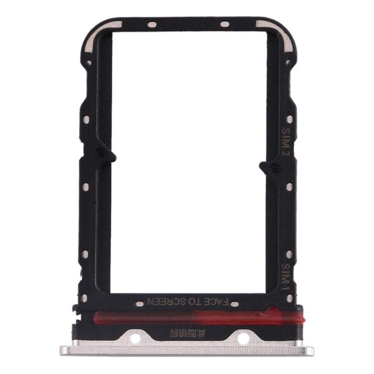 SIM Card Tray + SIM Card Tray for Xiaomi Mi CC9 Pro/Mi Note 10/Mi Note 10 Pro/Mi Note 10 Lite(White) - Card Tray by PMc TechLife | Online Shopping South Africa | PMc TechLife | Buy Now Pay Later Mobicred