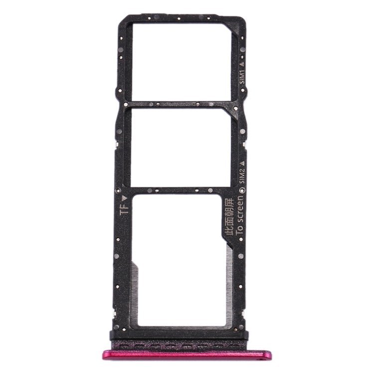 SIM Card Tray + SIM Card Tray + Micro SD Card Tray for Huawei P40 Lite E / Enjoy 10(Red) - Card Socket by PMc TechLife | Online Shopping South Africa | PMc TechLife | Buy Now Pay Later Mobicred