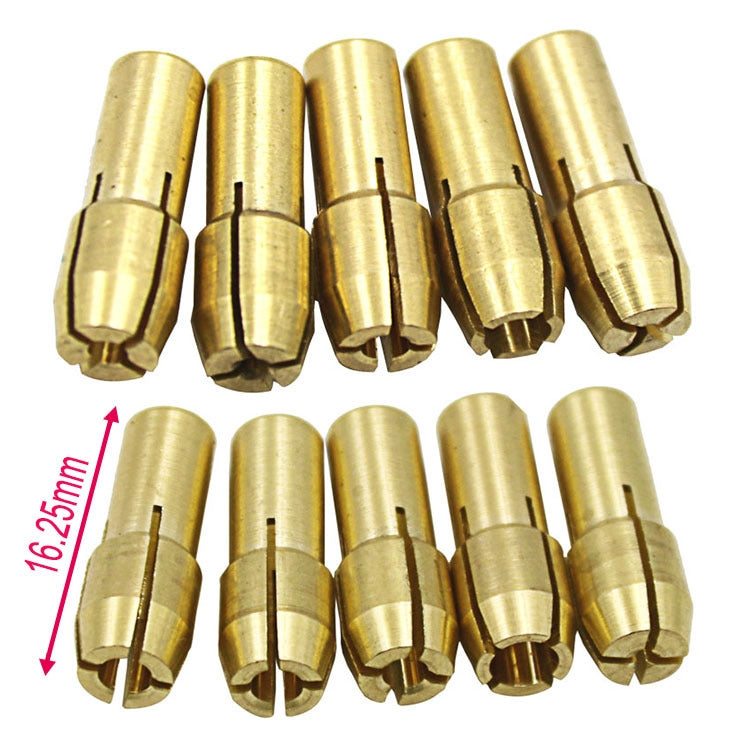 10 PCS Three-claw Copper Clamp Nut for Electric Mill Fittings���Bore diameter: 2.4mm - Hex Key & Spanner by PMC TechLife | Online Shopping South Africa | PMC TechLife | Buy Now Pay Later Mobicred