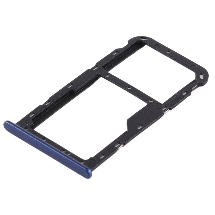 SIM Card Tray + SIM Card Tray / Micro SD Card Tray for Huawei Honor Play 7X (Blue) - Card Socket by PMc TechLife | Online Shopping South Africa | PMc TechLife | Buy Now Pay Later Mobicred