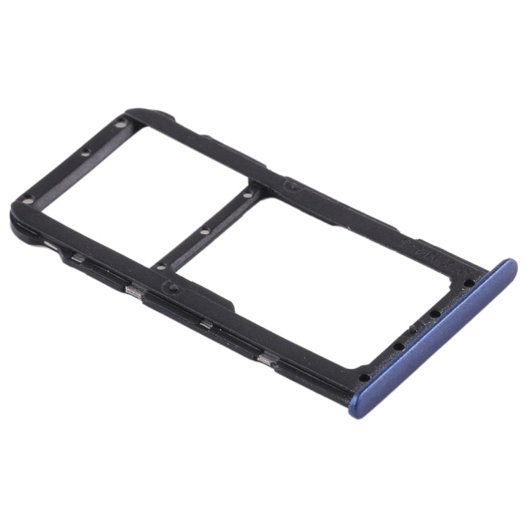 SIM Card Tray + SIM Card Tray / Micro SD Card Tray for Huawei Honor Play 7X (Blue) - Card Socket by PMc TechLife | Online Shopping South Africa | PMc TechLife | Buy Now Pay Later Mobicred