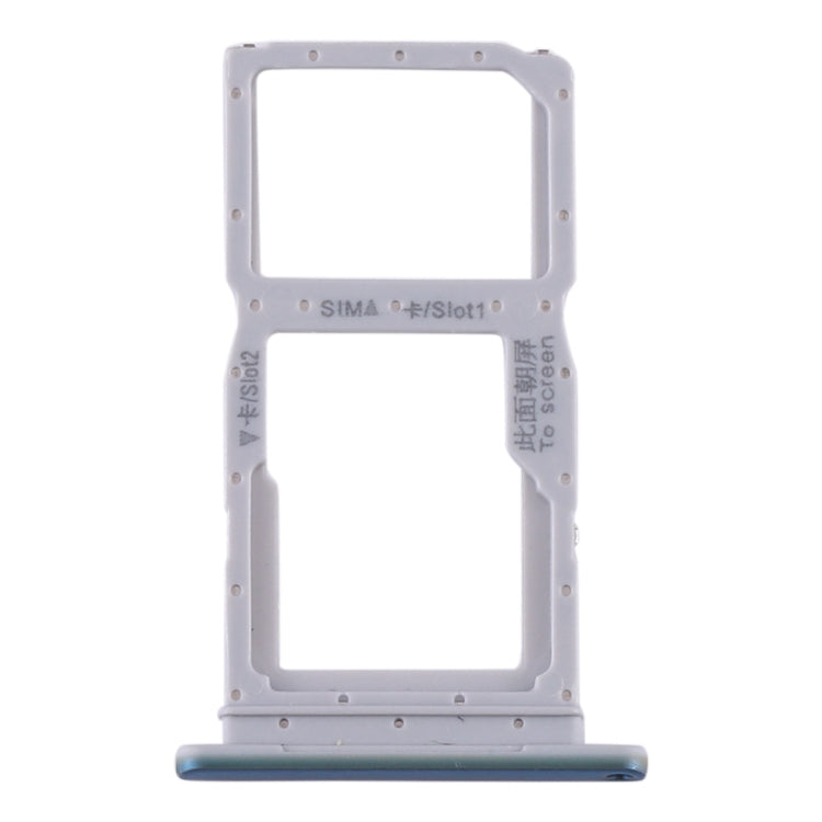 SIM Card Tray + SIM Card Tray / Micro SD Card Tray for Huawei P smart Pro 2019 (Blue) - Card Socket by PMC TechLife | Online Shopping South Africa | PMC TechLife
