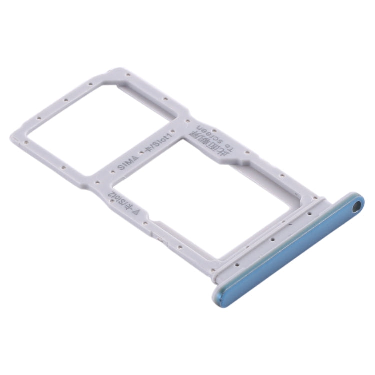 SIM Card Tray + SIM Card Tray / Micro SD Card Tray for Huawei P smart Pro 2019 (Blue) - Card Socket by PMC TechLife | Online Shopping South Africa | PMC TechLife